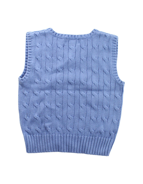 A Blue Sweater Vests from Polo Ralph Lauren in size 2T for girl. (Back View)