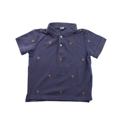 A Purple Short Sleeve Polos from Janie & Jack in size 4T for boy. (Front View)
