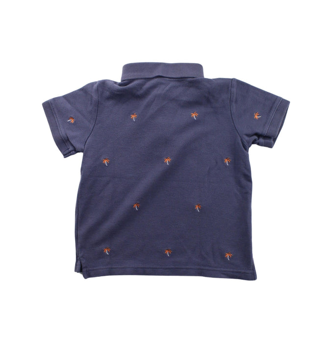 A Purple Short Sleeve Polos from Janie & Jack in size 4T for boy. (Back View)