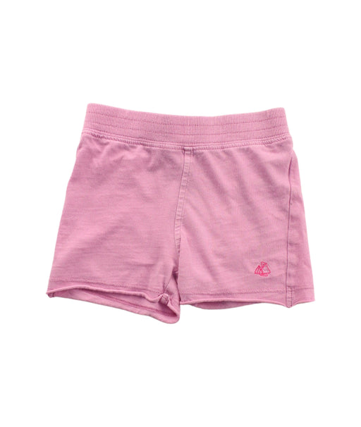 A Pink Shorts from Petit Bateau in size 6-12M for girl. (Front View)