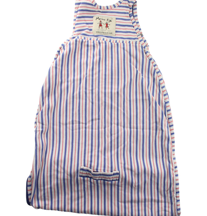 A White Sleepsacs from Merino Kids in size 2T for boy. (Back View)