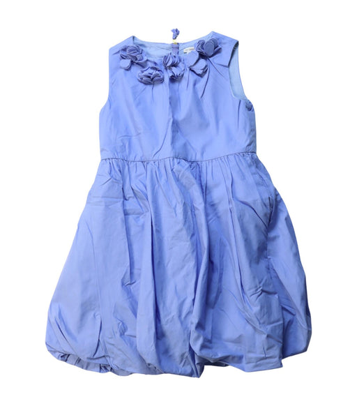 A Blue Sleeveless Dresses from Crewcuts in size 6T for girl. (Front View)