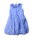A Blue Sleeveless Dresses from Crewcuts in size 6T for girl. (Front View)