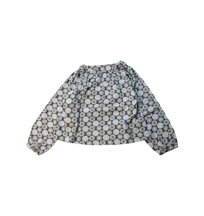 A Multicolour Long Sleeve Tops from Little Mercerie in size 5T for girl. (Back View)