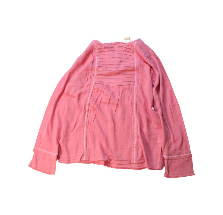 A Pink Long Sleeve Tops from Juliet & the Band in size 8Y for girl. (Front View)