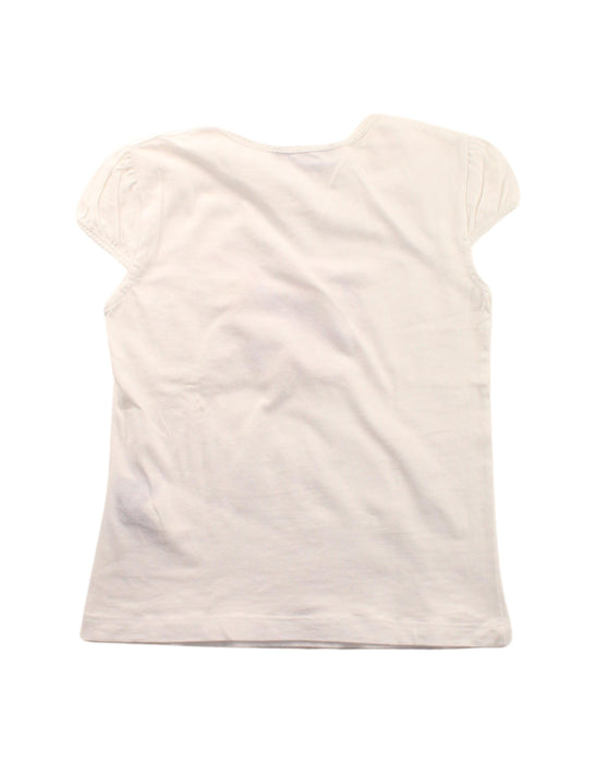 A White Short Sleeve Tops from Blumarine in size 3T for girl. (Back View)