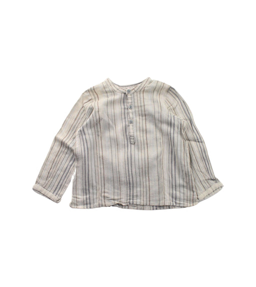 A White Long Sleeve Tops from Bonpoint in size 12-18M for boy. (Front View)