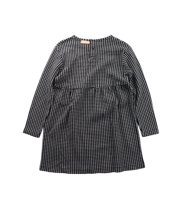 A Black Long Sleeve Dresses from Tinycottons in size 6T for girl. (Back View)
