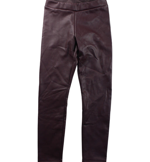A Burgundy Leggings from Calzedonia in size 7Y for girl. (Front View)