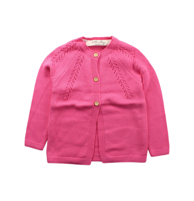 A Pink Cardigans from Little Valley in size 2T for girl. (Front View)