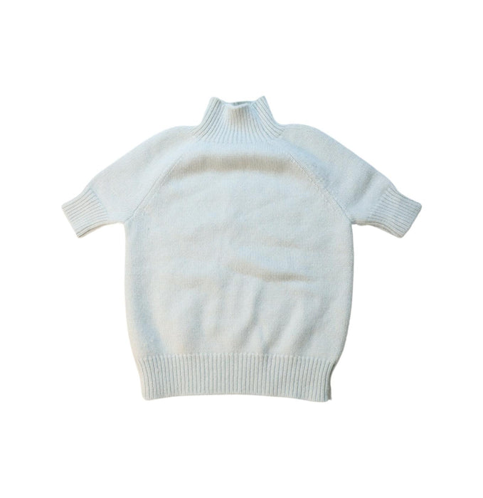 A White Short Sleeve Tops from Bonpoint in size 6T for girl. (Front View)