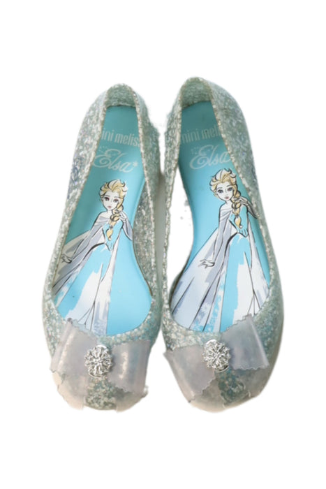 A Multicolour Flats from Mini Melissa in size 6T for girl. (Back View)