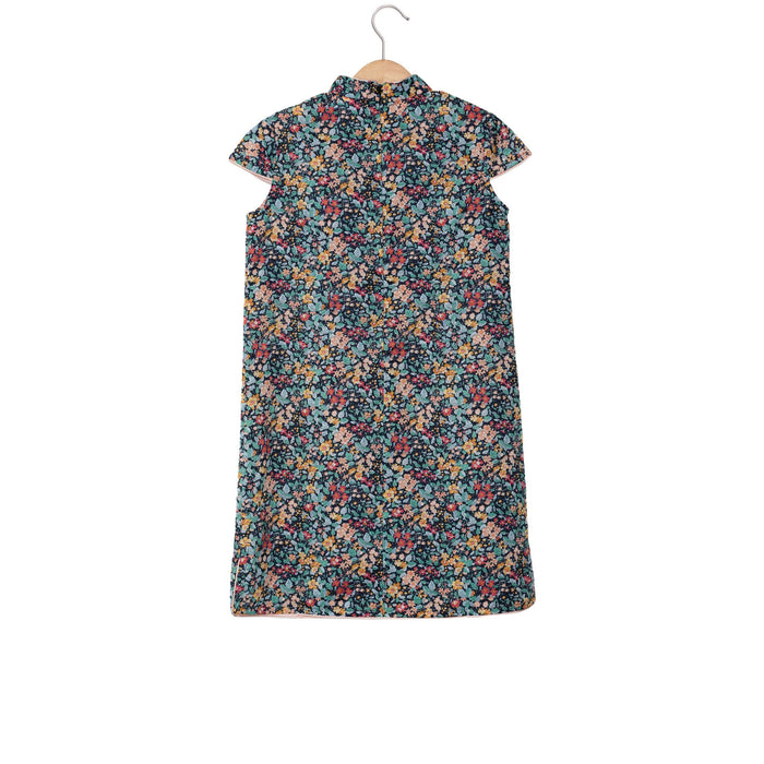 A Multicolour Short Sleeve Dresses from Little Valley in size 3T for girl. (Back View)