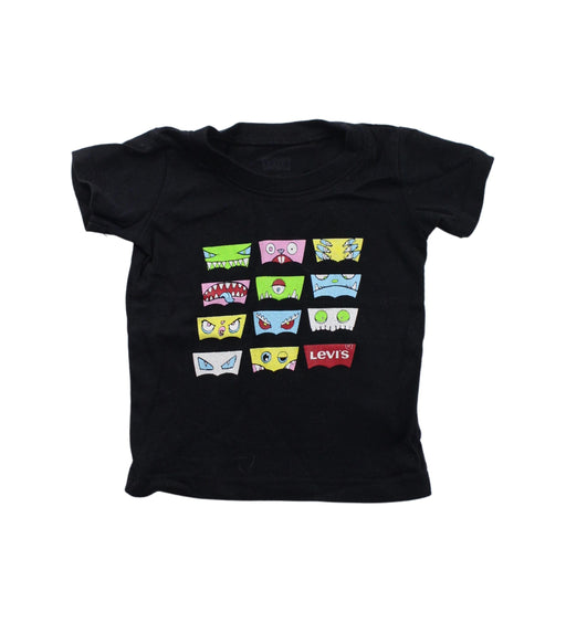 A Black Short Sleeve T Shirts from Levi's in size 6-12M for boy. (Front View)