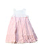 A Pink Sleeveless Dresses from Chickeeduck in size 4T for girl. (Front View)