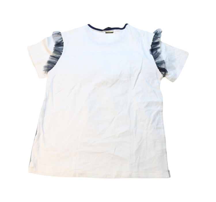 A Blue Short Sleeve Dresses from MSGM in size 10Y for girl. (Back View)