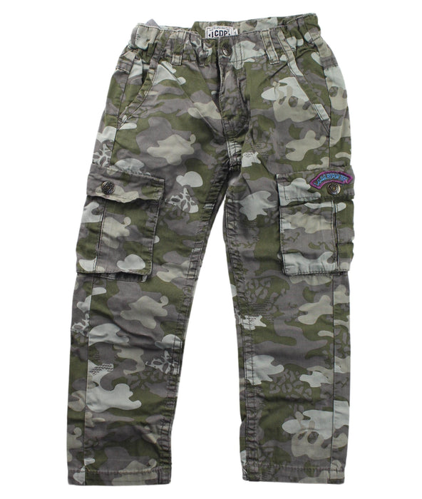 A Green Casual Pants from La Compagnie des Petits in size 3T for boy. (Front View)