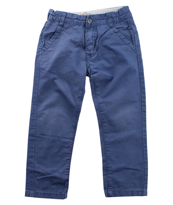 A Blue Casual Pants from La Compagnie des Petits in size 3T for boy. (Front View)