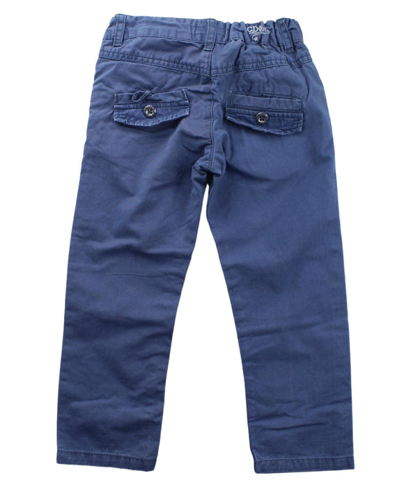 A Blue Casual Pants from La Compagnie des Petits in size 3T for boy. (Back View)