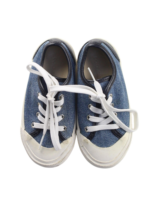 A Blue Sneakers from Dolce & Gabbana in size 3T for boy. (Back View)