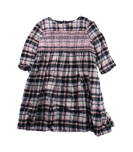 A Black Long Sleeve Dresses from Velveteen in size 4T for girl. (Front View)