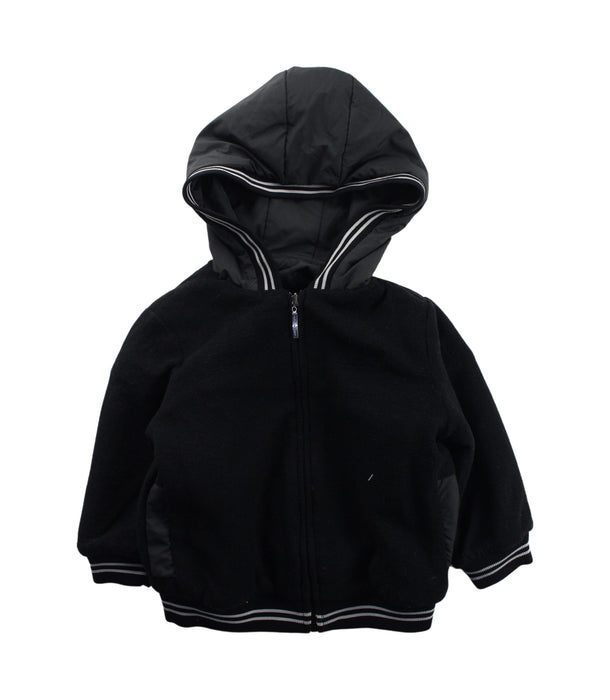 A Black Zippered Sweatshirts from Nicholas & Bears in size 2T for girl. (Back View)