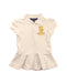 A White Short Sleeve Dresses from Polo Ralph Lauren in size 5T for girl. (Front View)