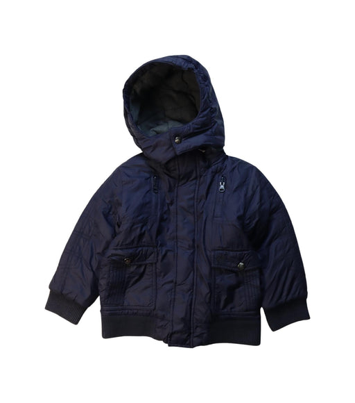 A Navy Lightweight Jackets from Burberry in size 3T for boy. (Front View)