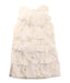 A White Sleeveless Dresses from I Pinco Pallino in size 4T for girl. (Back View)