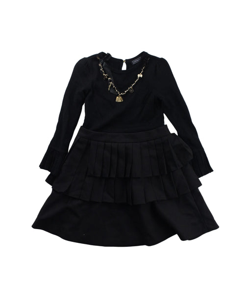 A Black Long Sleeve Dresses from Nicholas & Bears in size 2T for girl. (Front View)