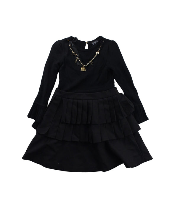 A Black Long Sleeve Dresses from Nicholas & Bears in size 2T for girl. (Front View)