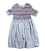 A Blue Short Sleeve Dresses from Seed in size 5T for girl. (Front View)