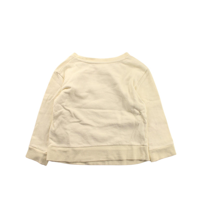 A Yellow Crewneck Sweatshirts from Seed in size 4T for girl. (Back View)