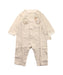 A Beige Long Sleeve Jumpsuits from Natures Purest in size 3-6M for boy. (Front View)