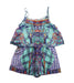 A Green Sleeveless Rompers from Camilla in size 8Y for girl. (Back View)