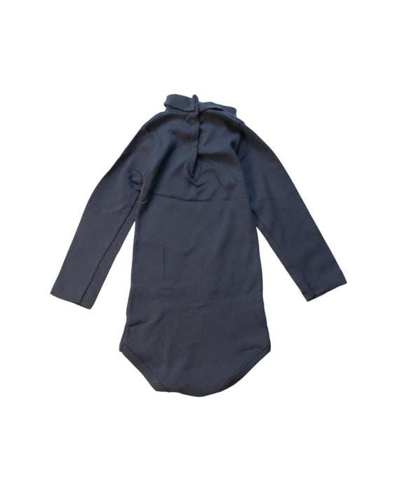 A Grey Long Sleeve Bodysuits from Petit Bateau in size 12-18M for neutral. (Back View)