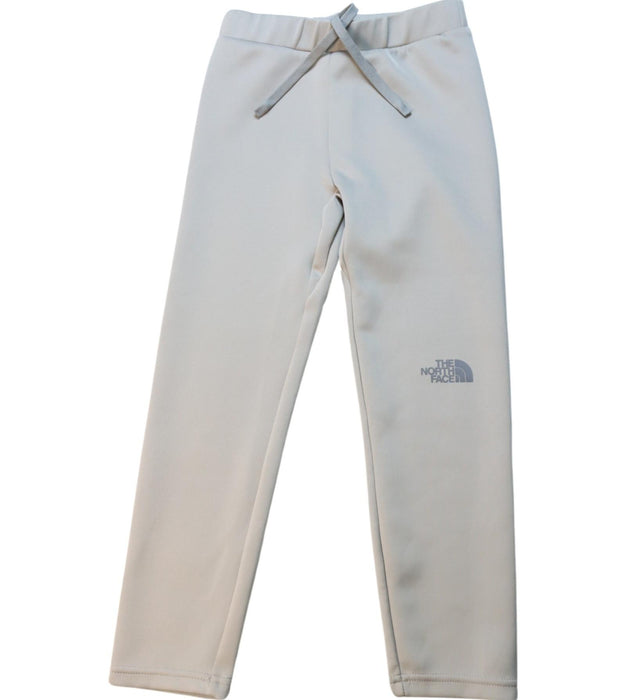 A White Sweatpants from The North Face in size 6T for girl. (Front View)