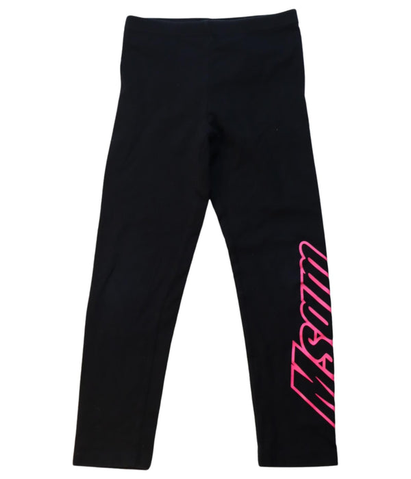 A Black Leggings from MSGM in size 4T for girl. (Front View)