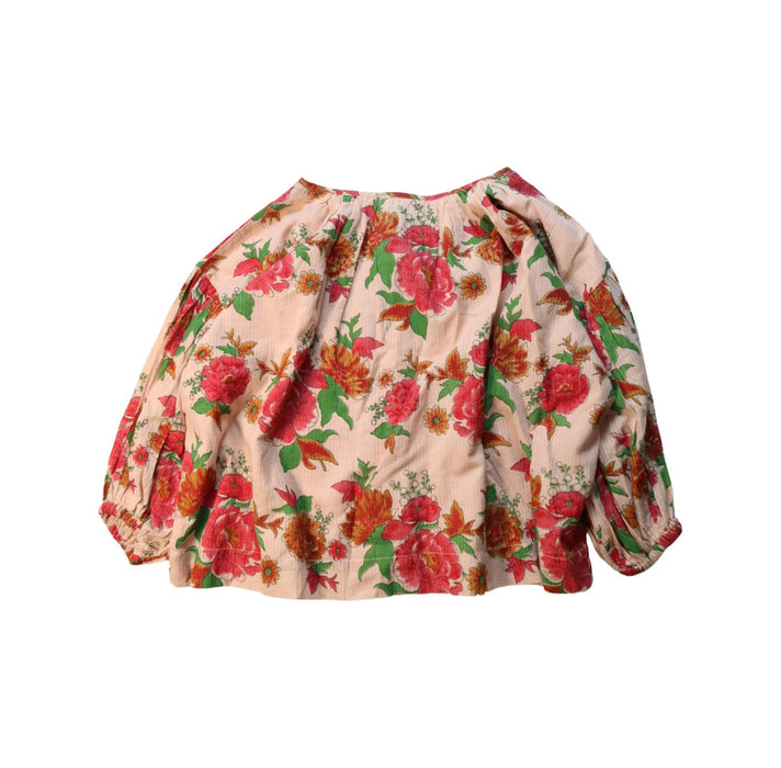 A Multicolour Long Sleeve Tops from Lulaland in size 6T for girl. (Back View)