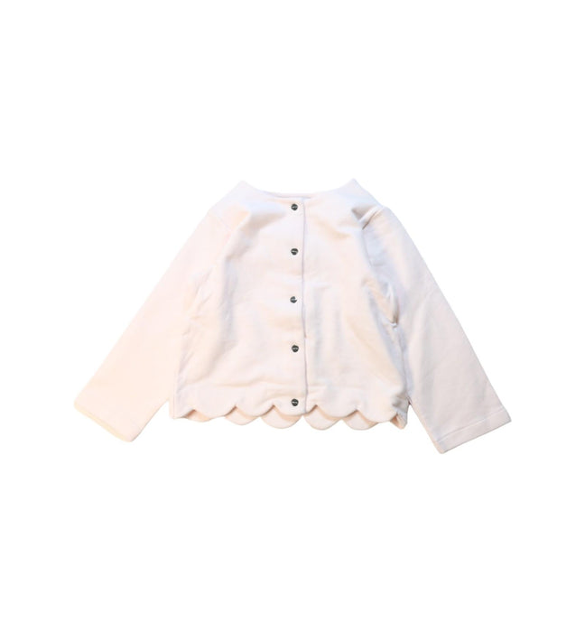 A Pink Cardigans from Jacadi in size 3T for girl. (Front View)
