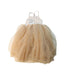 A Brown Sleeveless Dresses from Monbebe in size 12-18M for girl. (Back View)