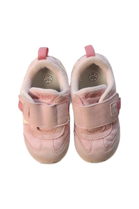 A Pink Sneakers from ASICS in size 18-24M for girl. (Back View)