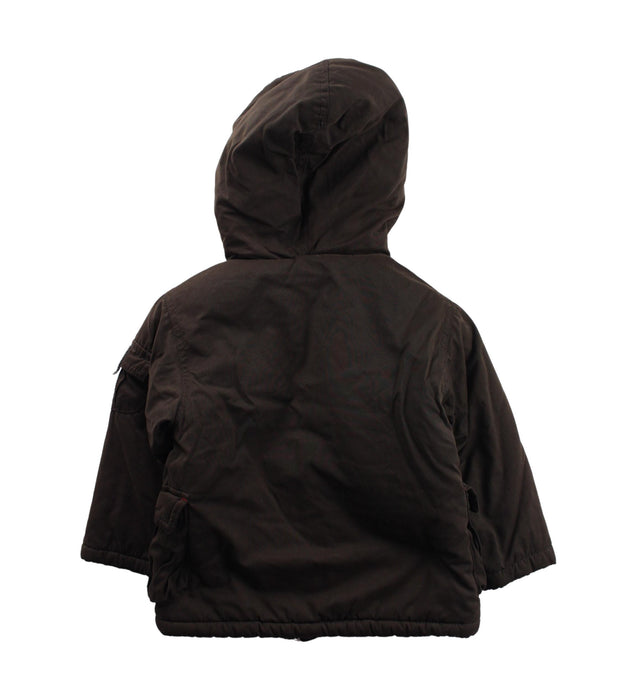 A Brown Lightweight Jackets from La Compagnie des Petits in size 3T for boy. (Back View)