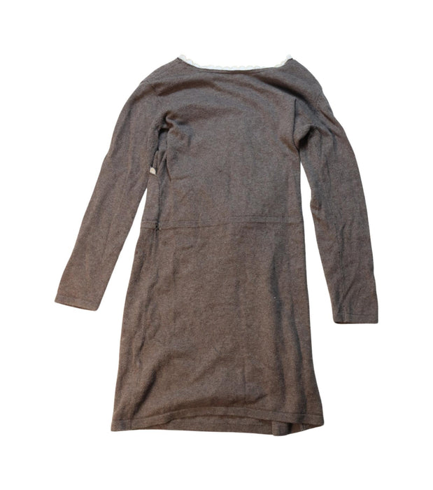 A White Long Sleeve Dresses from Excuse My French in size 8Y for girl. (Back View)