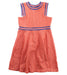 A Orange Sleeveless Dresses from Janie & Jack in size 6T for girl. (Front View)