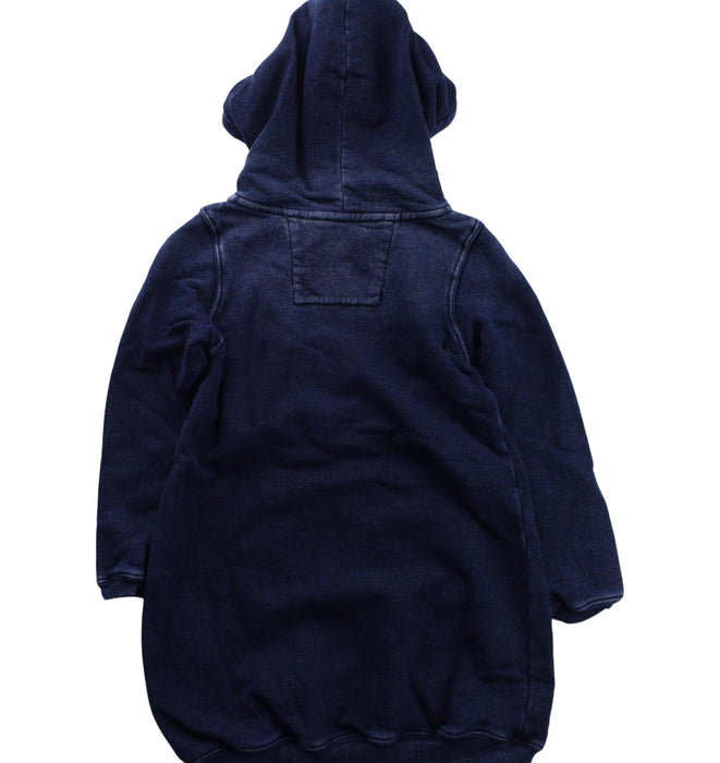 A Blue Sweater Dresses from Miki House in size 4T for girl. (Back View)