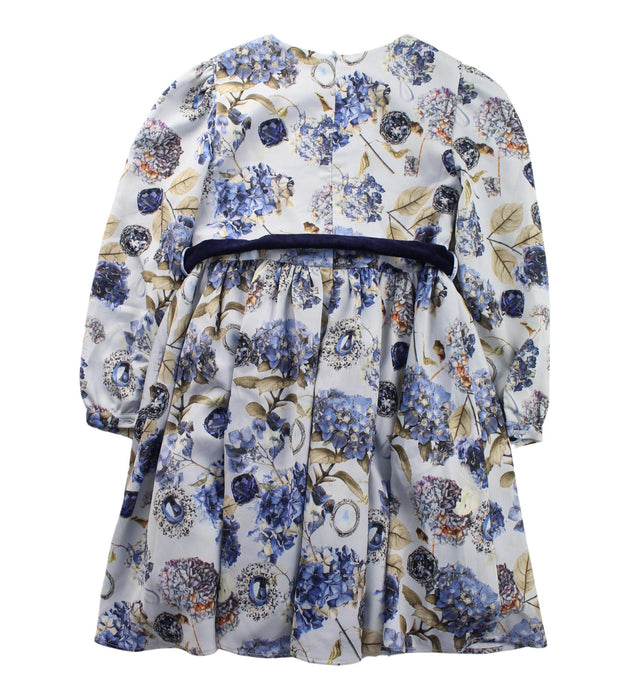 A White Long Sleeve Dresses from Patachou in size 6T for girl. (Back View)