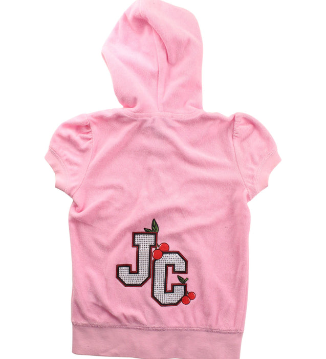 A Pink Short Sleeve Tops from Juicy Couture in size 6T for girl. (Back View)