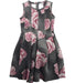 A Black Sleeveless Dresses from Monnalisa in size 6T for girl. (Front View)