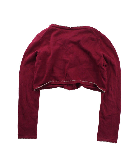 A Red Cardigans from Janie & Jack in size 6T for girl. (Back View)